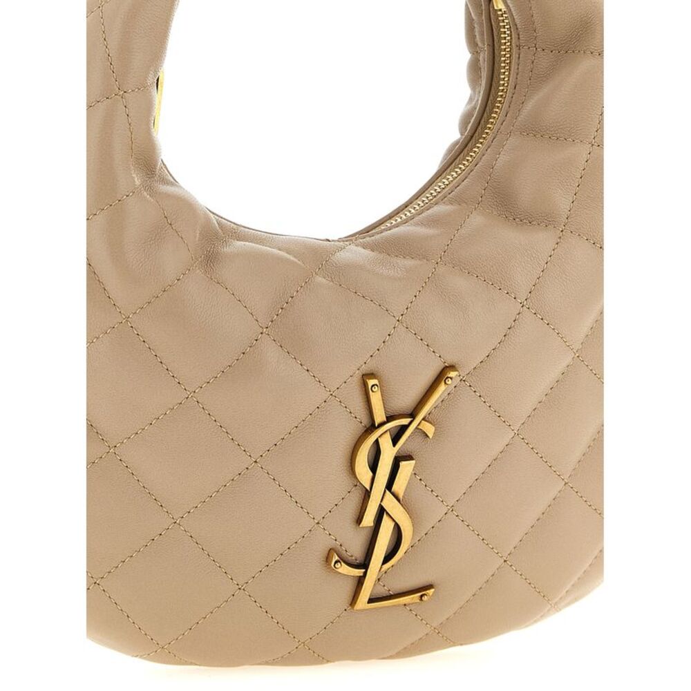 Saint Laurent Beige Lamb Leather Women's Handbag - Picture 3 of 4